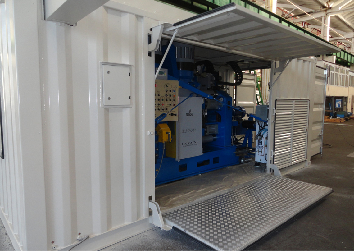 Mobile container complex based on the K1000 welding machine